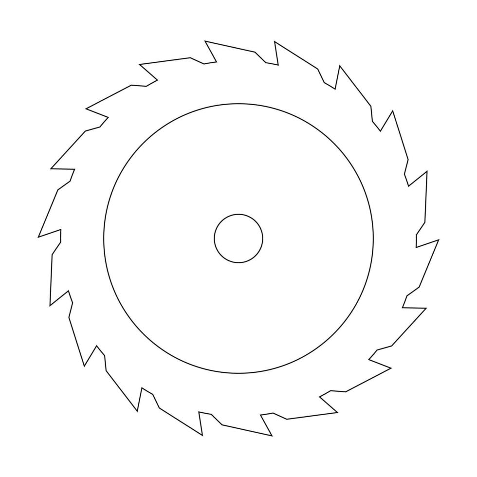 icono de vector de sierra circular