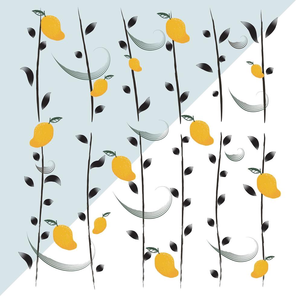 Mango Abstract Vector Background