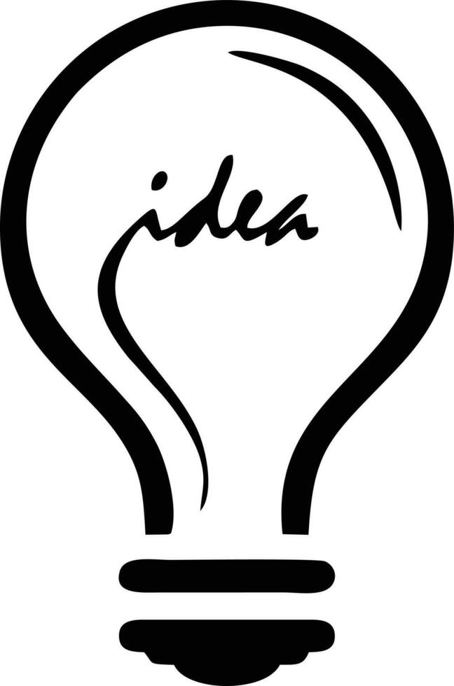 Idea solution icon symbol vector image. Illustration of the creative innovation concept design. EPS 10