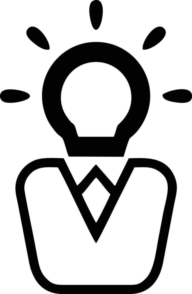 Idea solution icon symbol vector image. Illustration of the creative innovation concept design. EPS 10