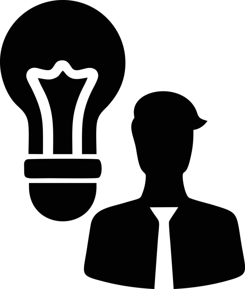 Idea solution icon symbol vector image. Illustration of the creative innovation concept design. EPS 10