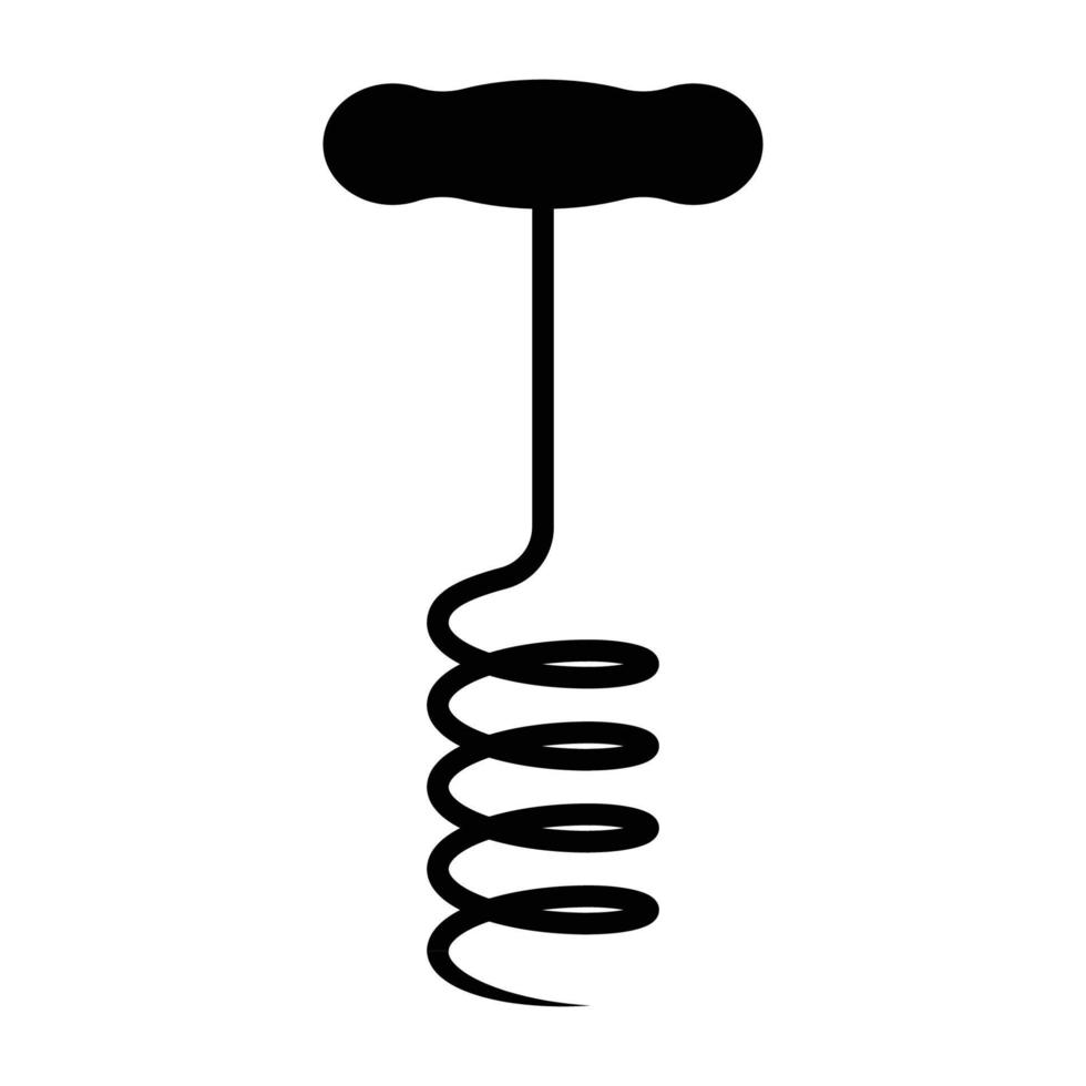 Corkscrew icon vector