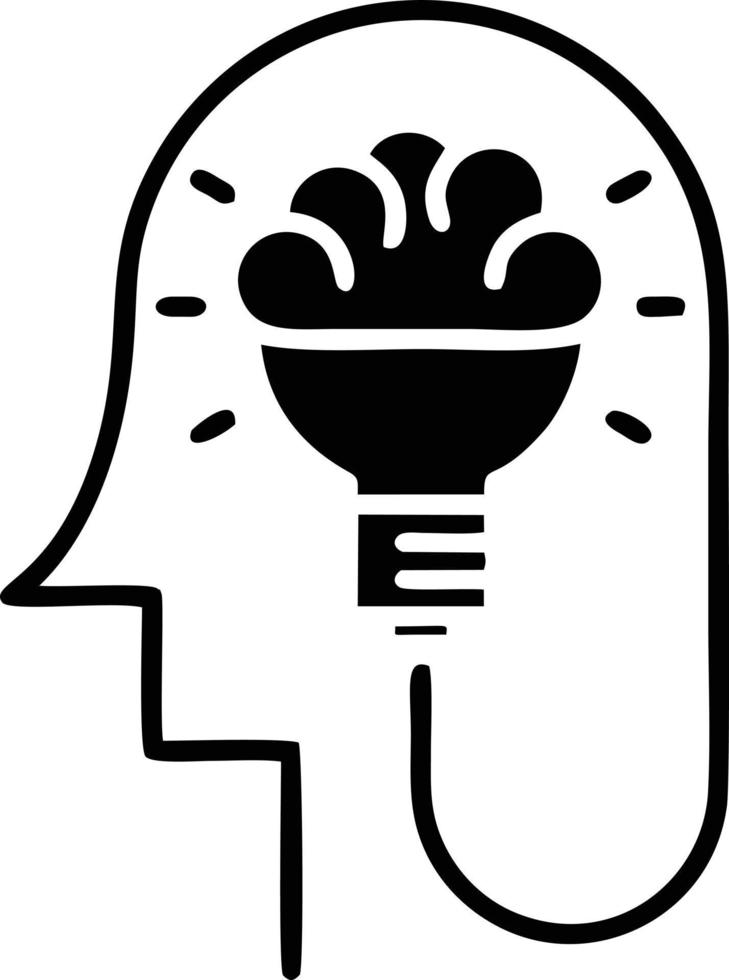 Idea solution icon symbol vector image. Illustration of the creative innovation concept design. EPS 10