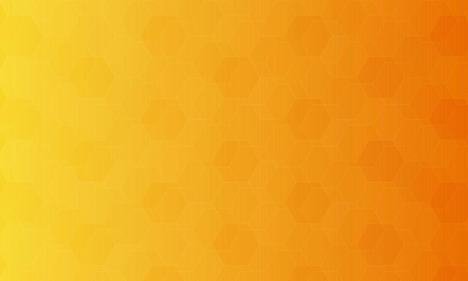 Hexagons Pattern. Abstract Background. Geometric background. Grid Pattern. Honeycomb inspired orange background of hexagons and triangles in colors of honey. Vector regular Texture.