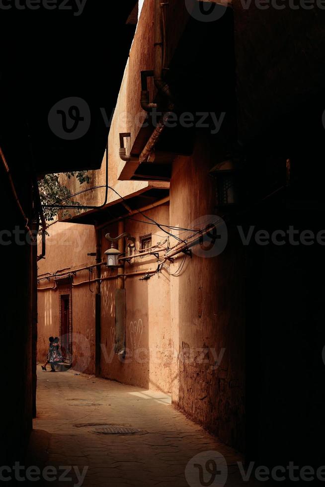 el centenario kashgar antiguo pueblo es situado en el centrar de kashgar foto