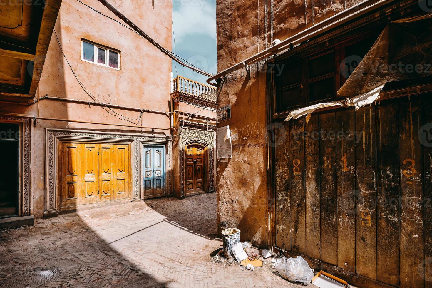 The centuries-old Kashgar Old Town is located in the center of Kashgar. photo