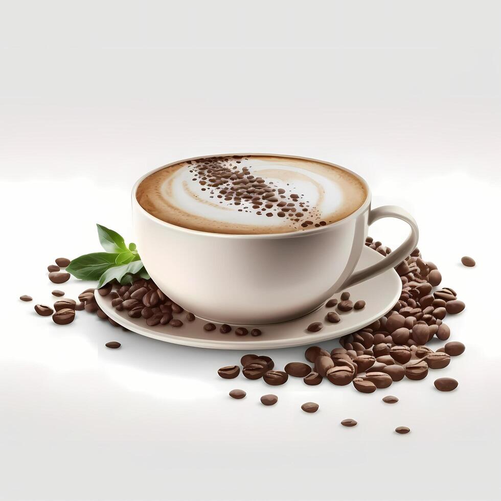 coffe illustration AI Generated photo