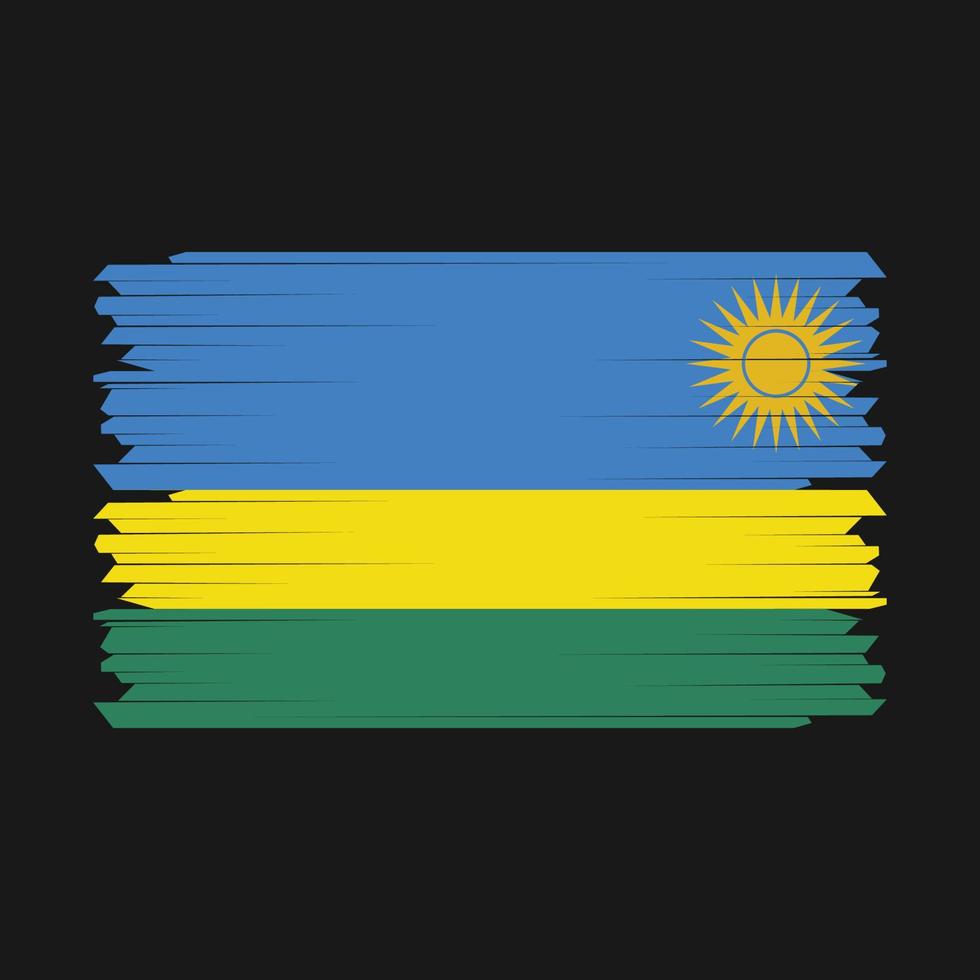 Nauru Flag Brush Vector