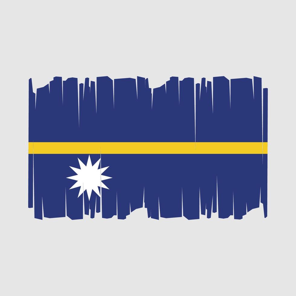 Nauru Flag Vector Illustration