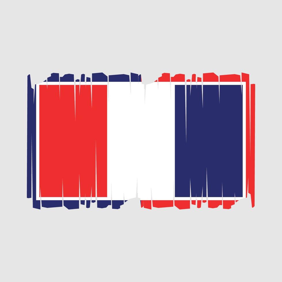 Ilustración de vector de bandera de Francia