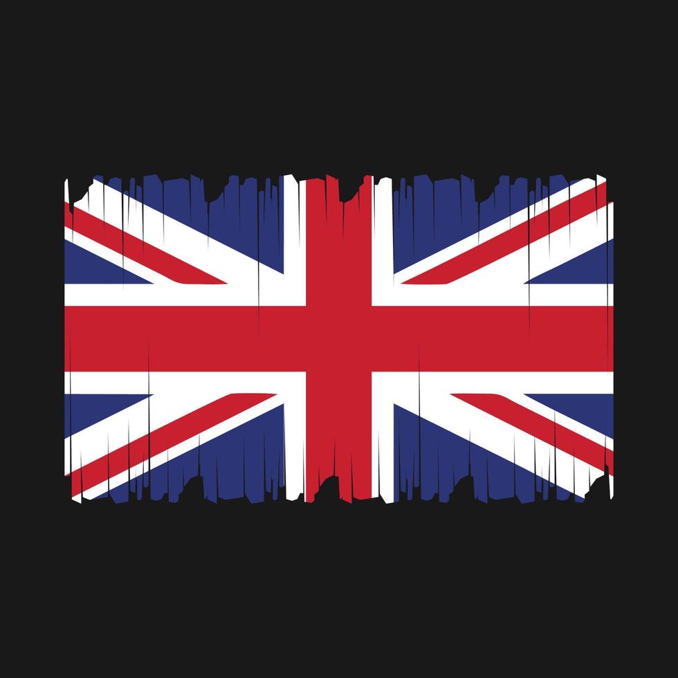 Reino Unido bandera vector ilustración