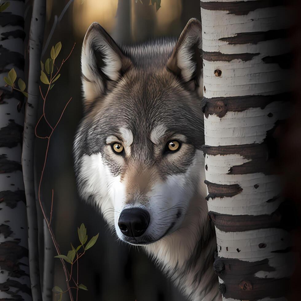 wolf activity illustration photo