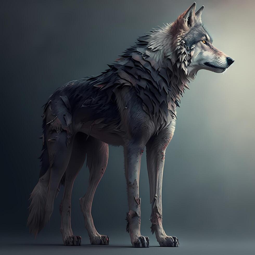 wolf activity illustration photo