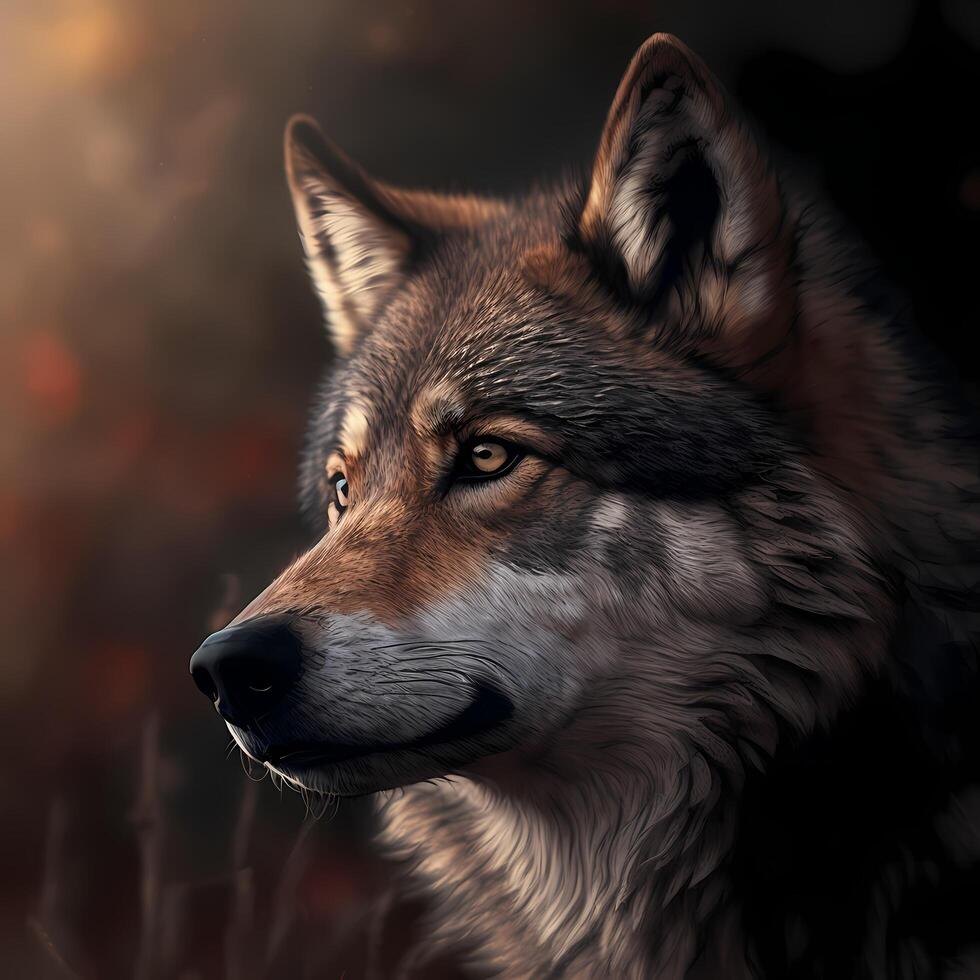 wolf activity illustration photo