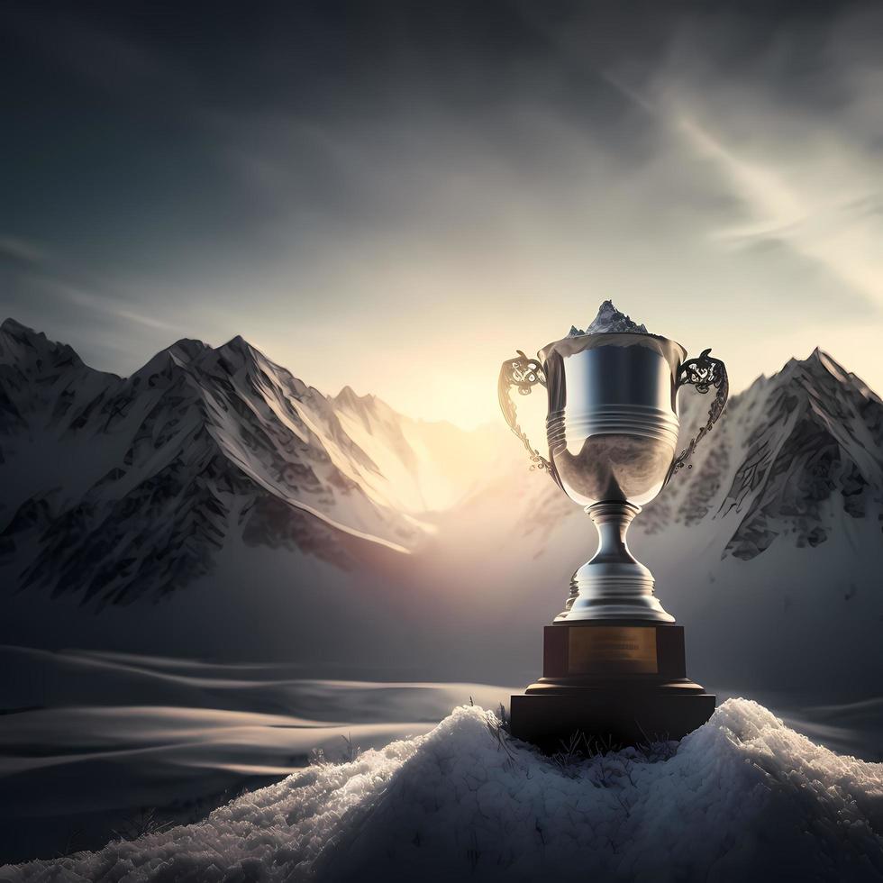 trophy illustration AI Generated photo