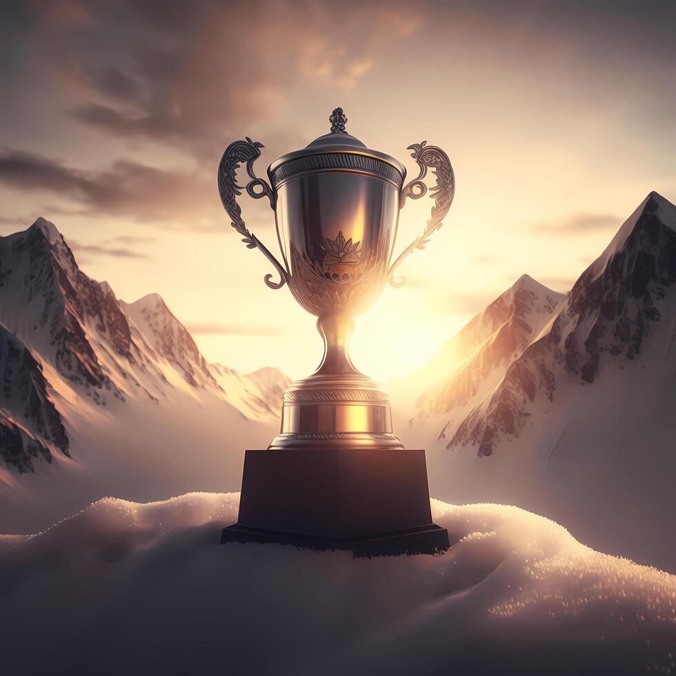 trophy illustration AI Generated photo