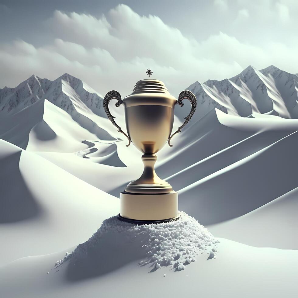 trophy illustration AI Generated photo