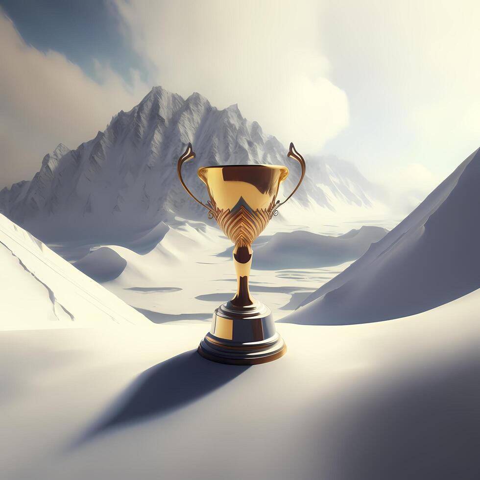 trophy illustration AI Generated photo