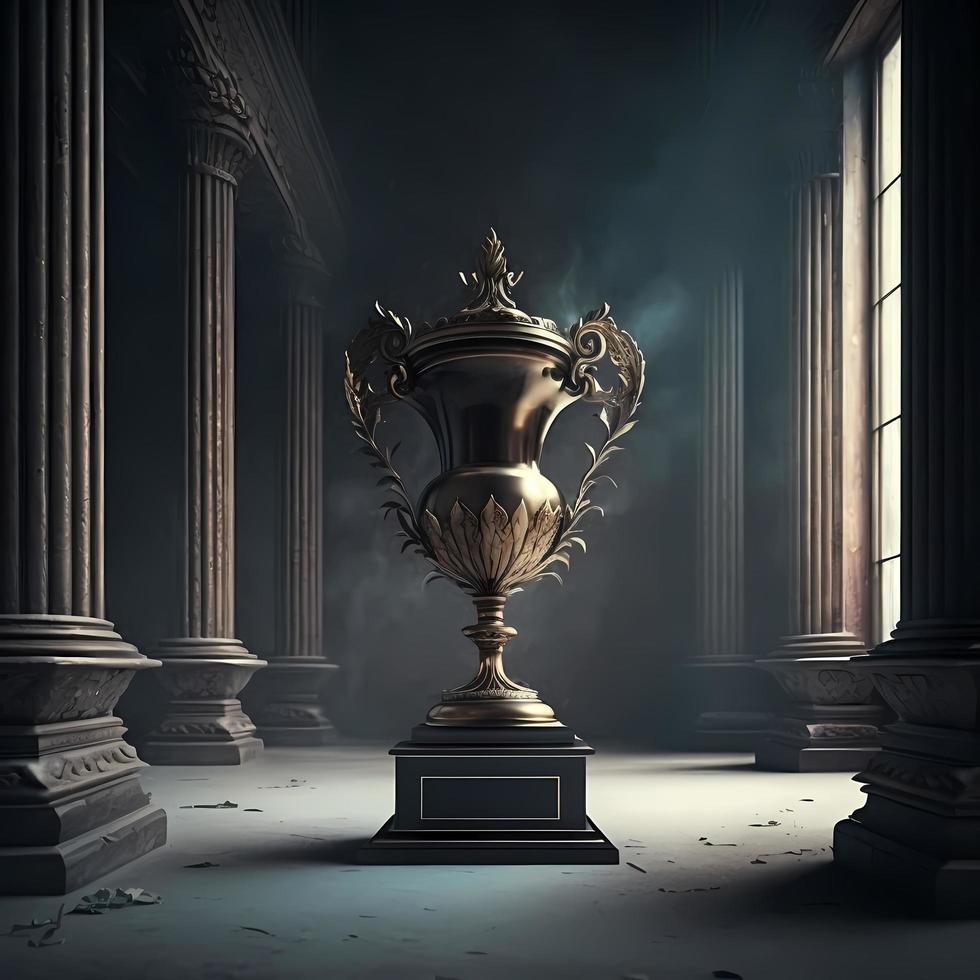 trophy illustration AI Generated photo