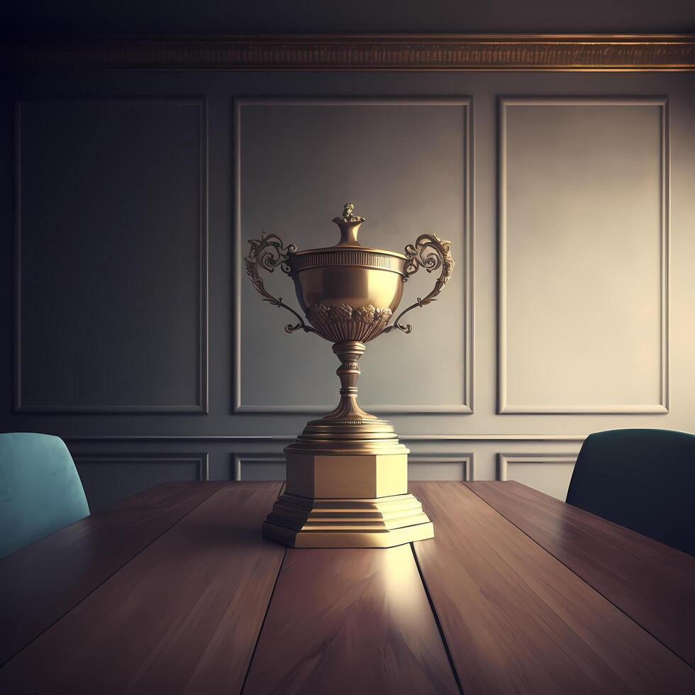 trophy illustration AI Generated photo