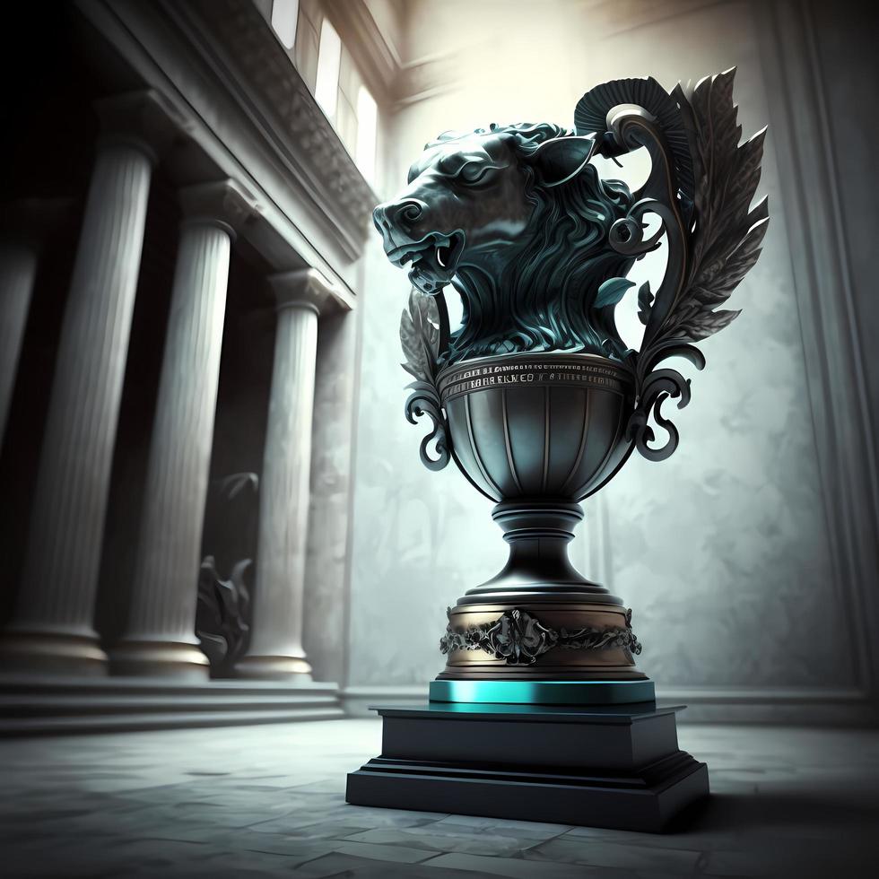 trophy illustration AI Generated photo