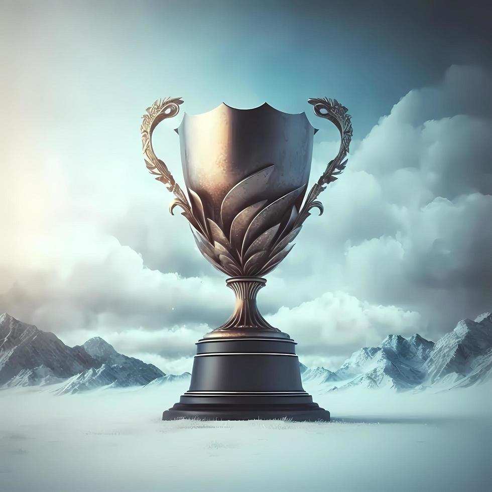 trophy illustration AI Generated photo