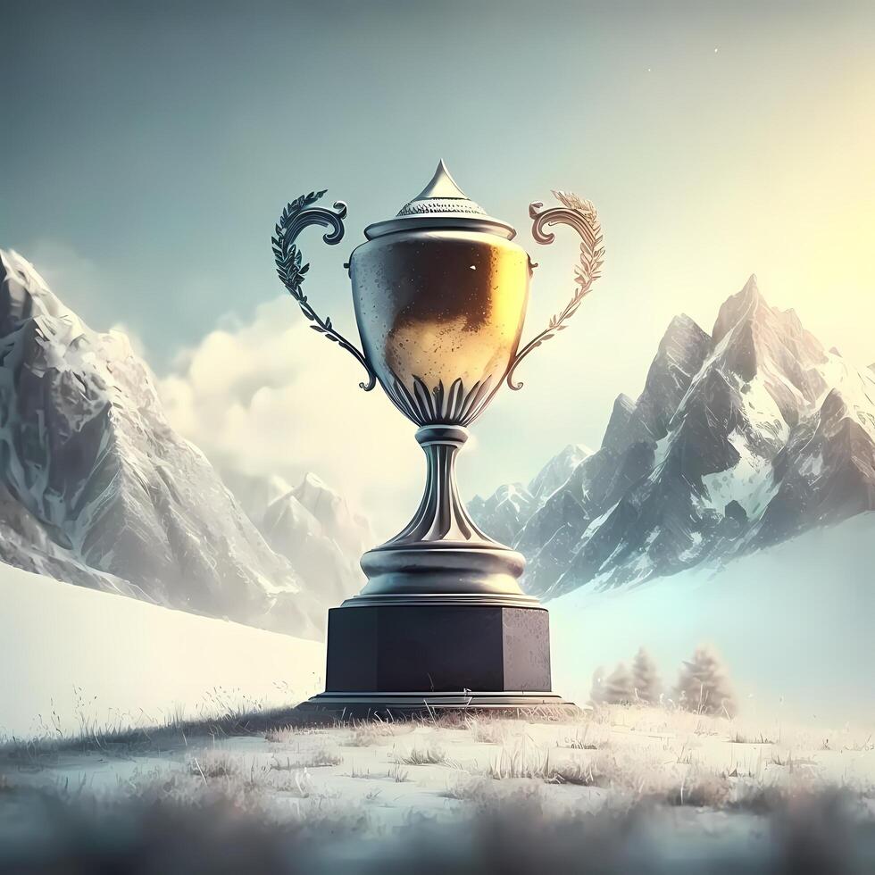 trophy illustration aesthetic photo