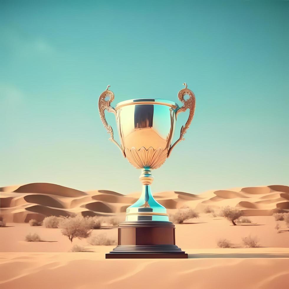 trophy illustration AI Generated photo