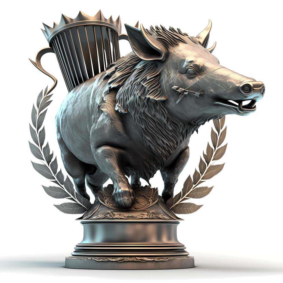 trophy illustration AI Generated photo