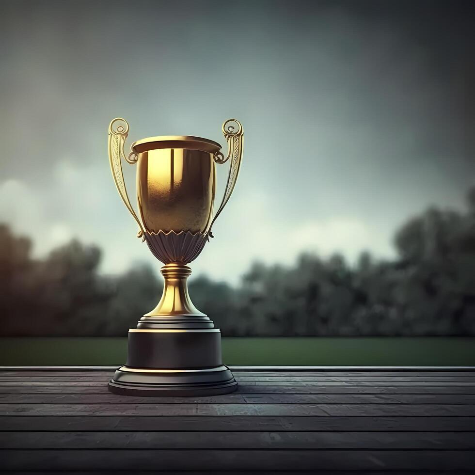 trophy illustration AI Generated photo