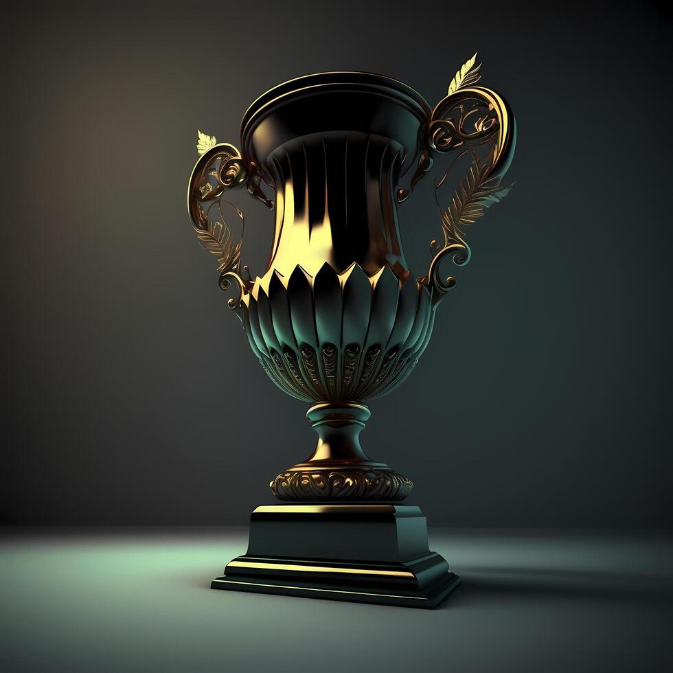 trophy illustration AI Generated photo