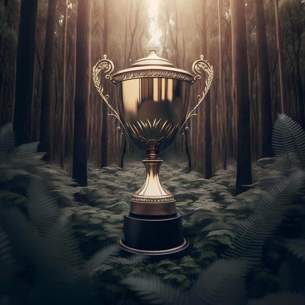 trophy illustration AI Generated photo