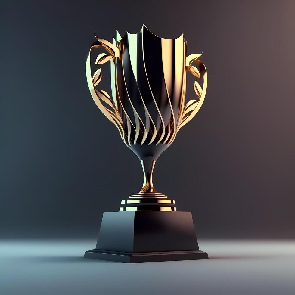 trophy illustration AI Generated photo