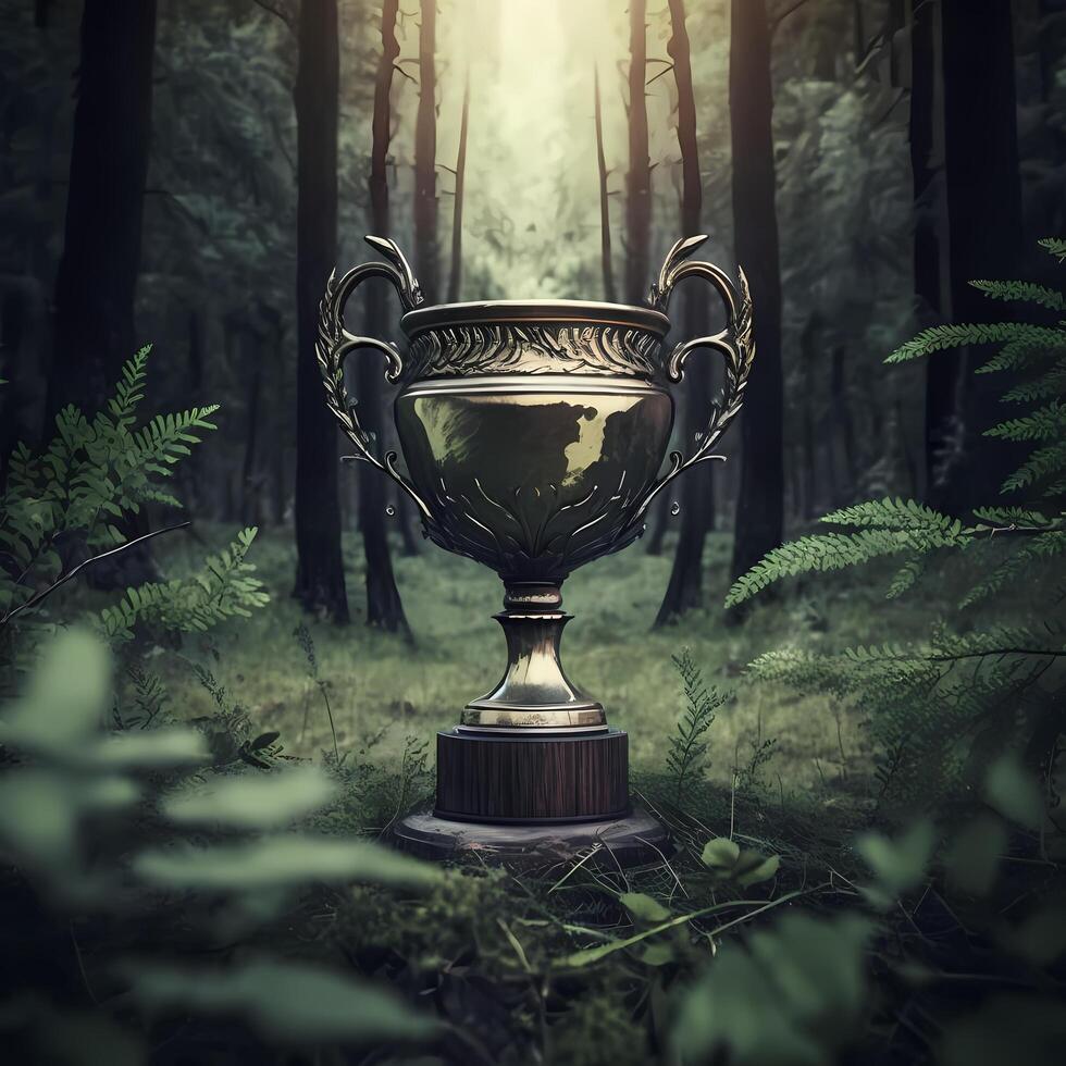 trophy illustration AI Generated photo