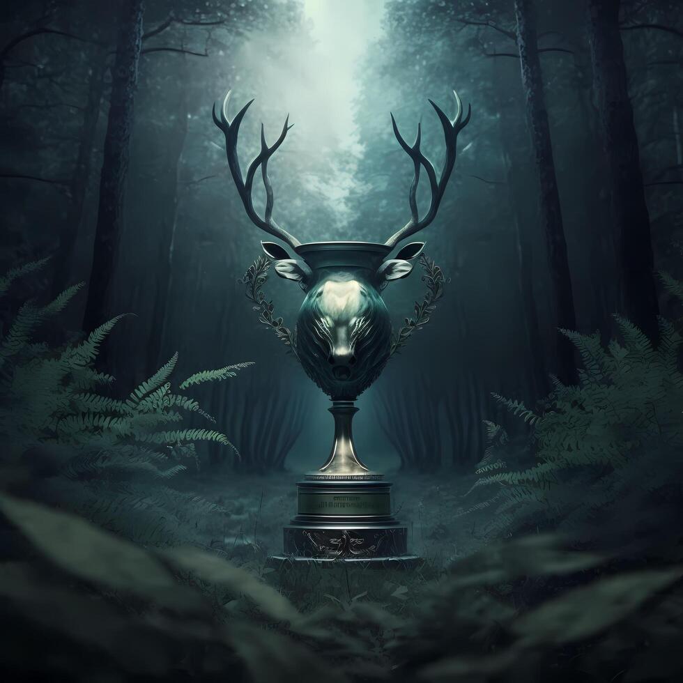 trophy illustration AI Generated photo