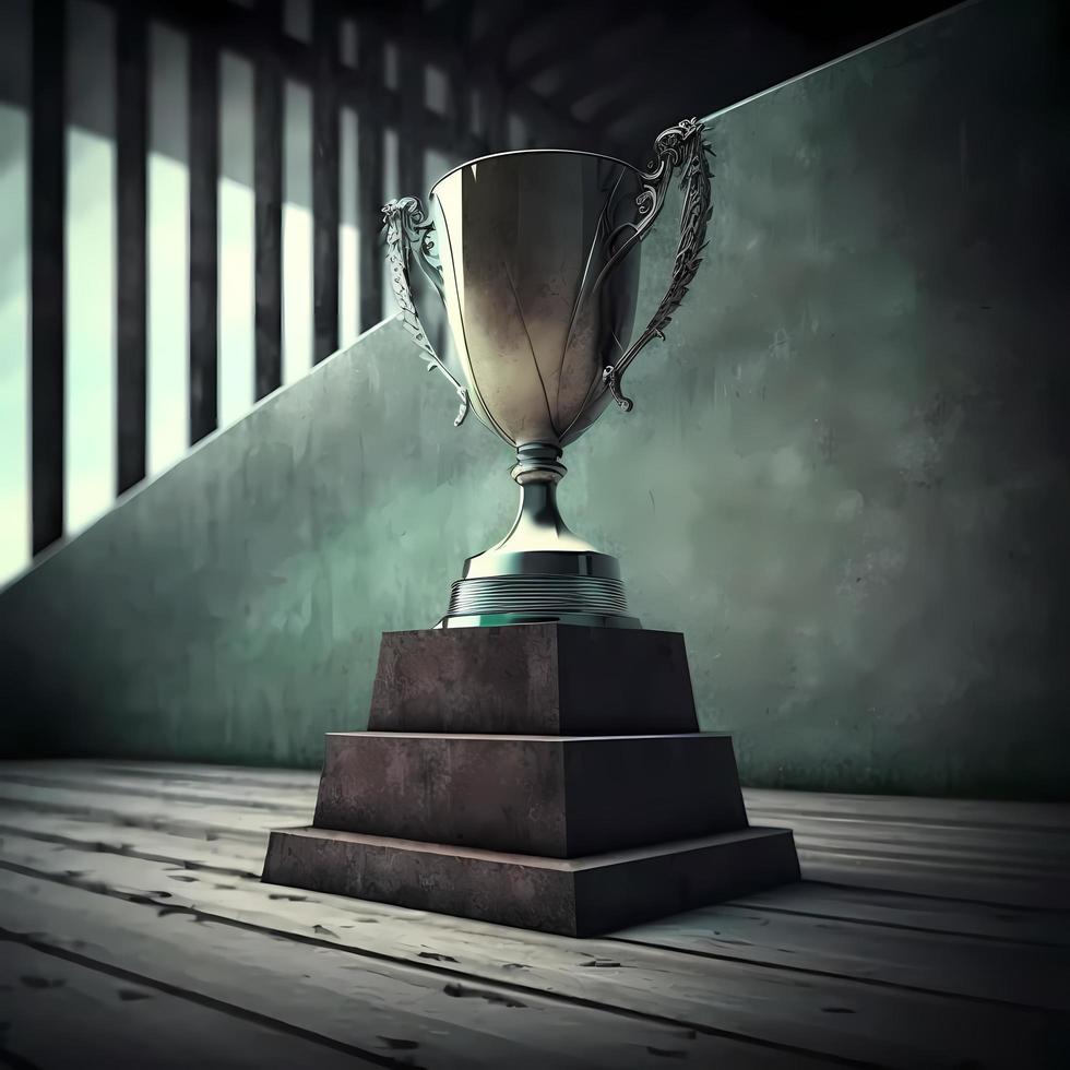 trophy illustration AI Generated photo