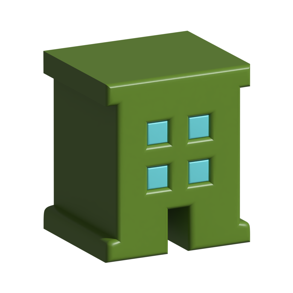 building 3d icon png