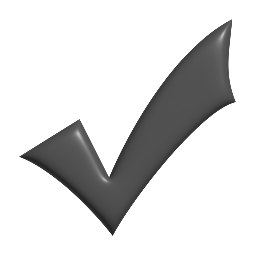 check correct 3d icon png