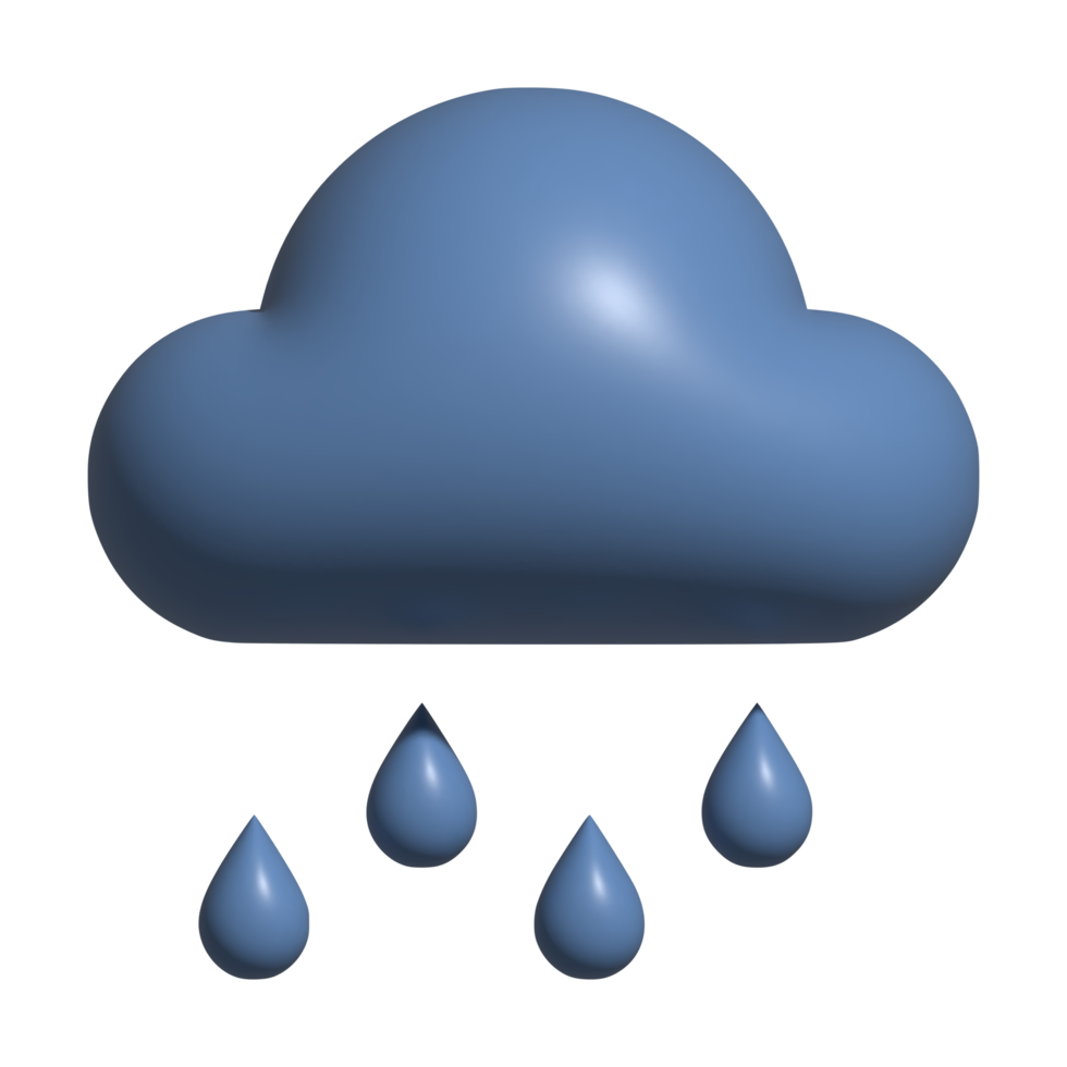 rain 3d icon png