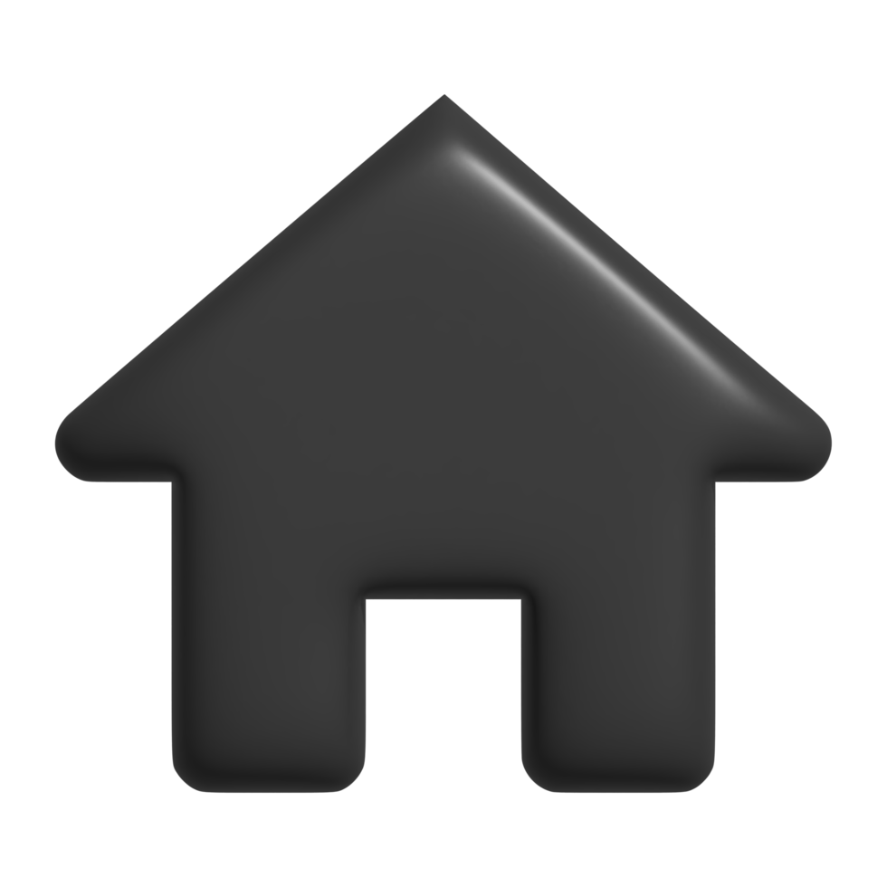 icône de la maison 3d png