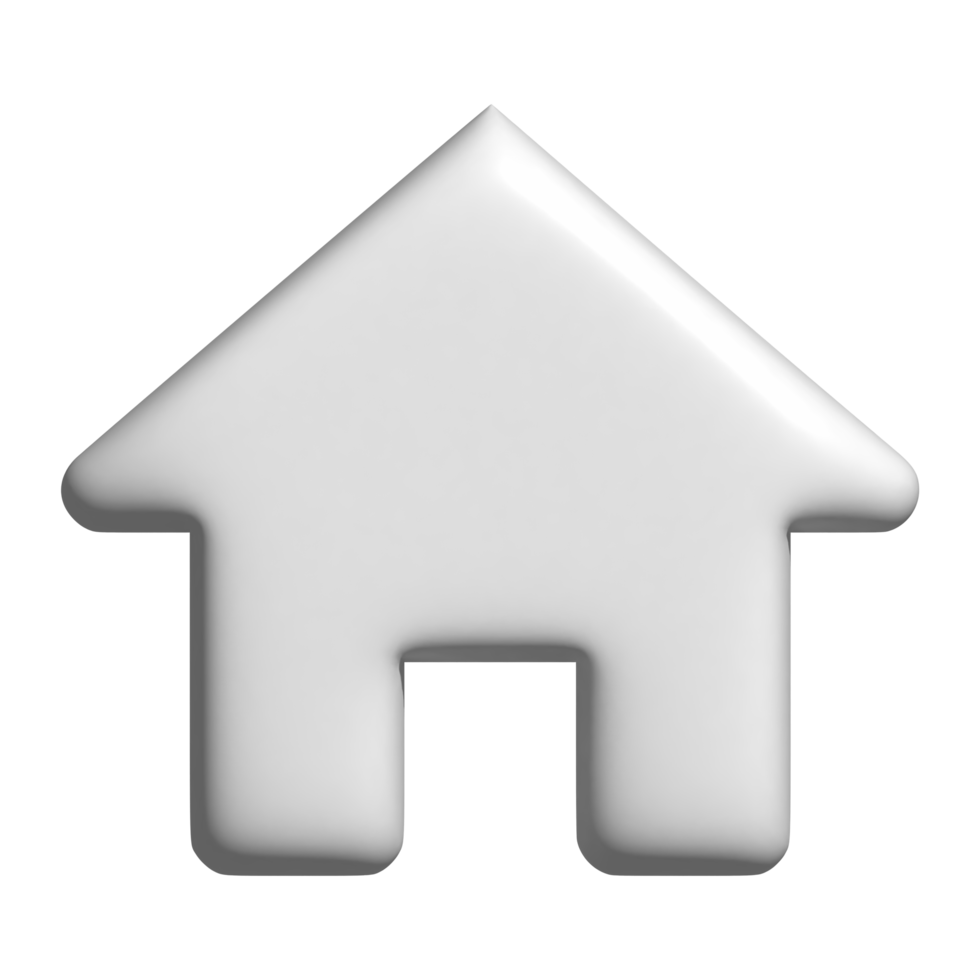 icône de la maison 3d png