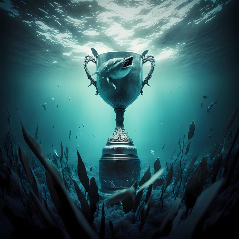 trofeo ilustración ai generado foto