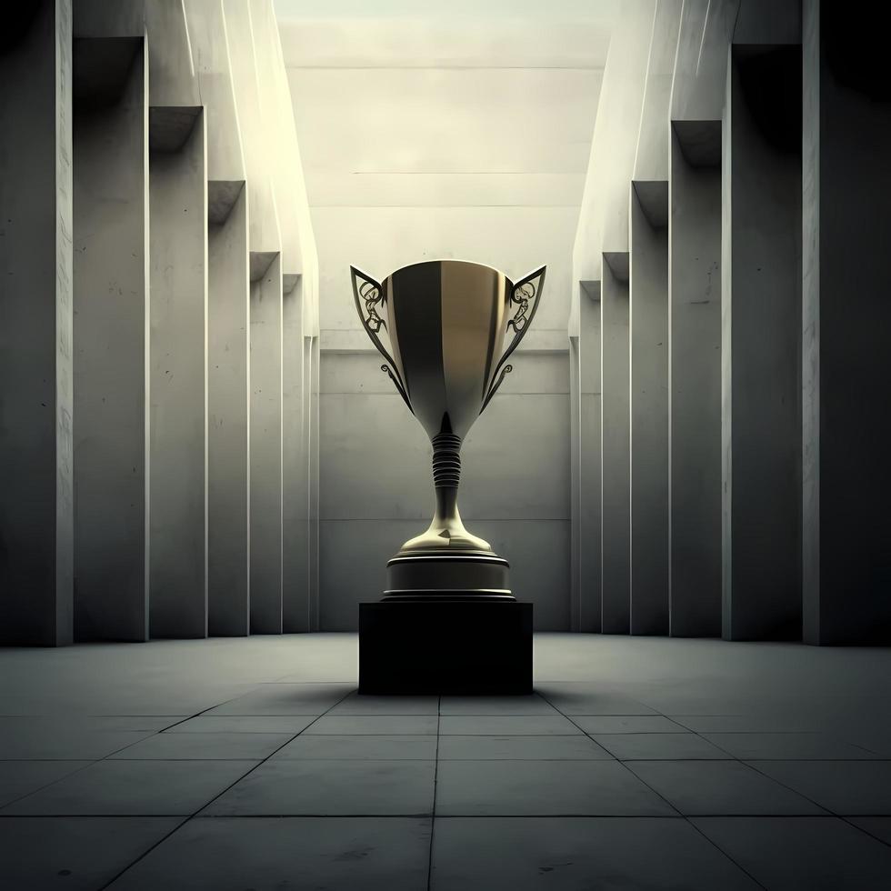 trophy illustration AI Generated photo