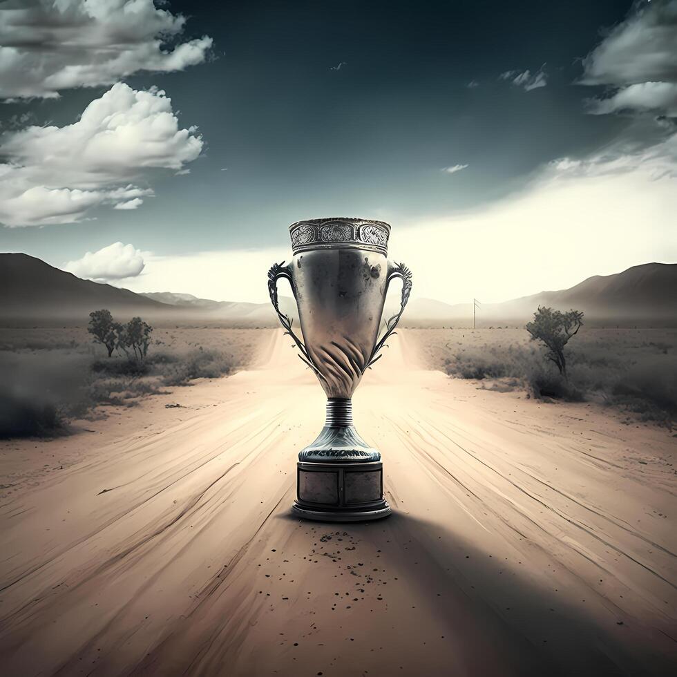 trophy illustration AI Generated photo