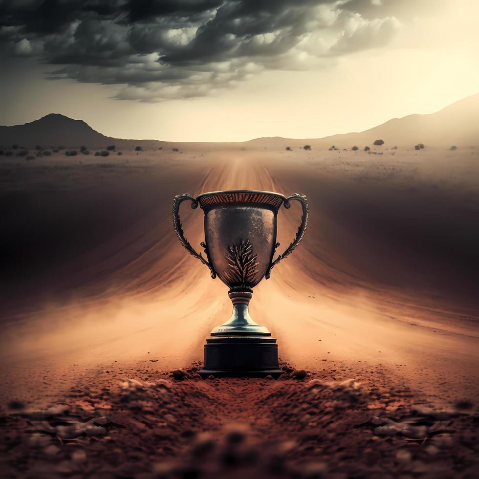 trophy illustration AI Generated photo