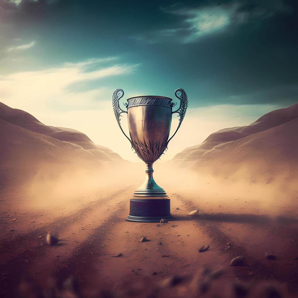 trophy illustration AI Generated photo