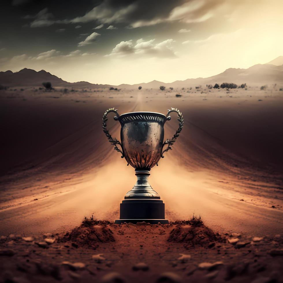 trophy illustration AI Generated photo