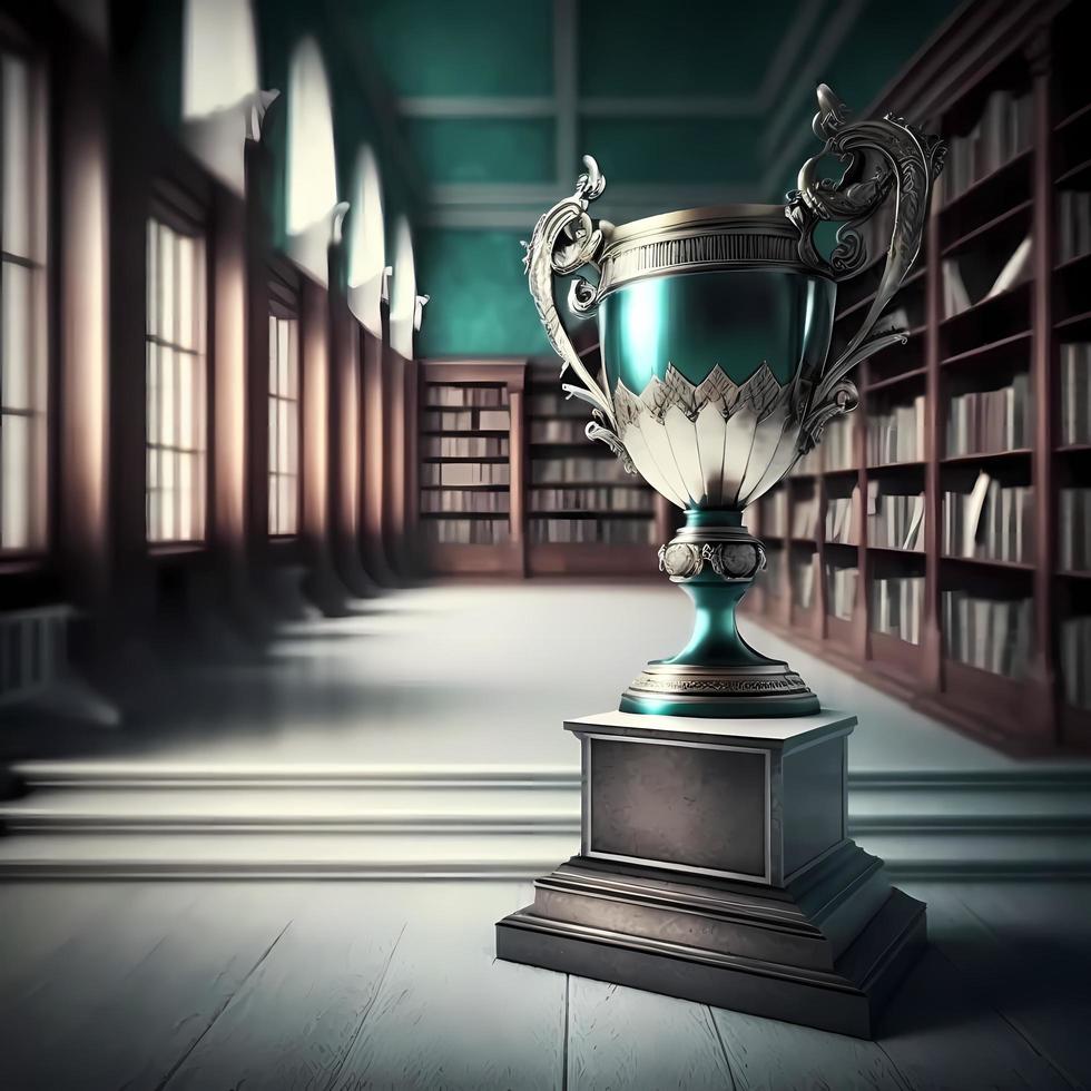 trophy illustration AI Generated photo