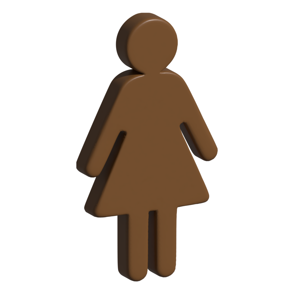 3d mulher ícone png