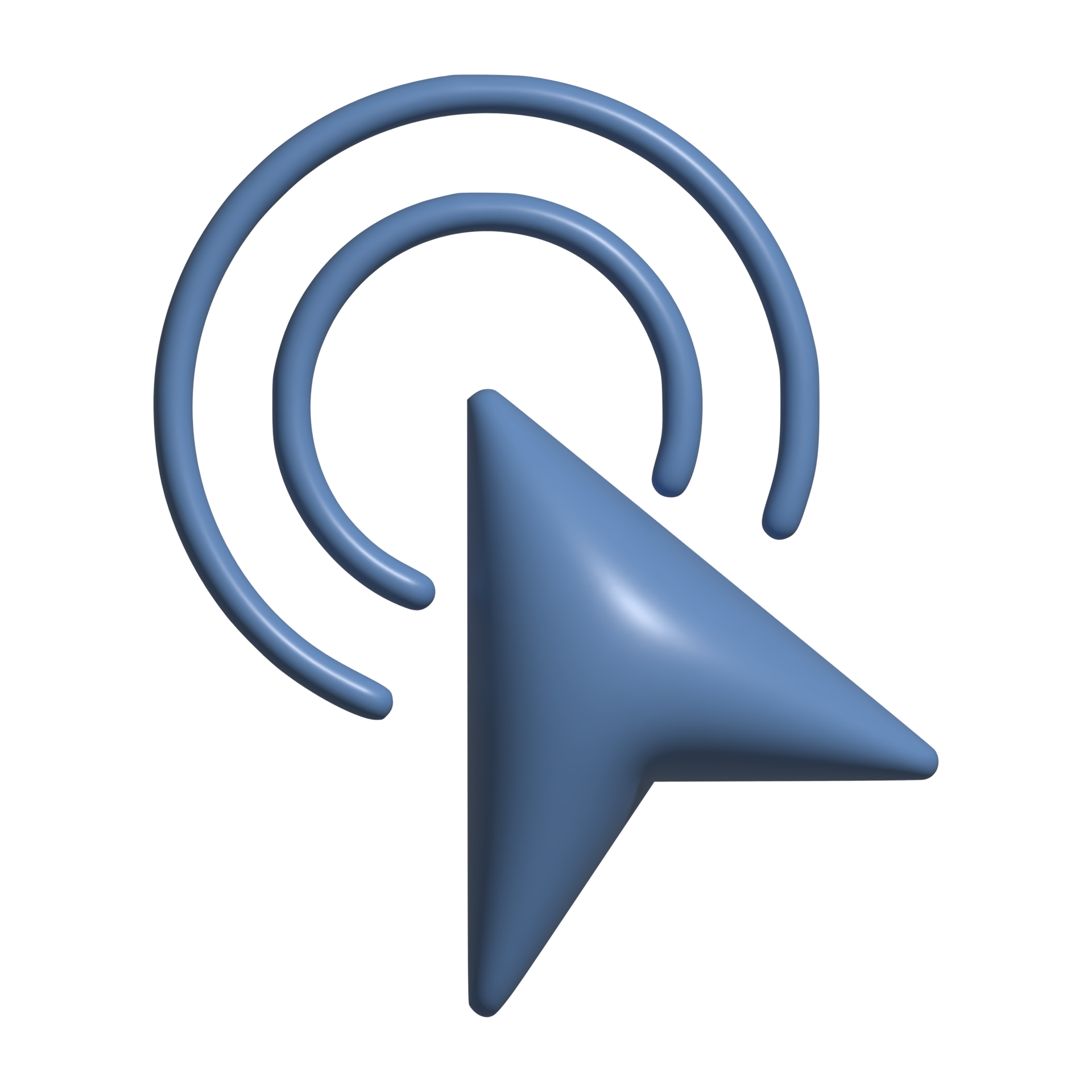 3d icon of cursor pointer 21948299 PNG